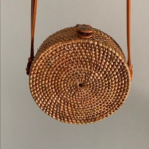 Rattan purse